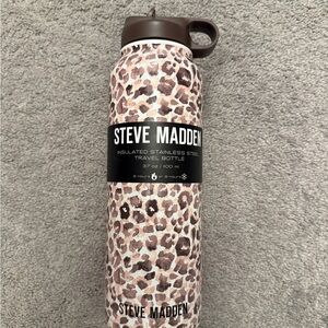 Steve Madden Brown Leopard Insulated Bottle